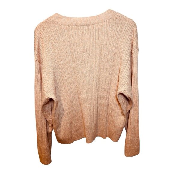 Eberjey Women’s Infinite Sweater Rib Cardigan Size Large Peach Lounge Comfort - Picture 4 of 10